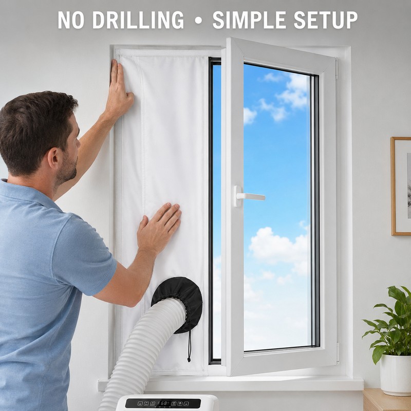 Waterproof Portable AC Window Seal Kit for Tilt Windows
