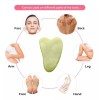 OEM 10 Guashas De Jade 100% Natural Para Masaje Facial