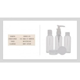 Travel Bottles For Toiletries Empty Plastic Bottle Set Reusable Clear Mini Shampoo Dispenser Portable Refill Skincare Kit Refillable Holiday Airport Approved Size Leak Proof Lotion Containers (5 Pcs)
