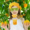 LUMSONKristin Paradise 25Pcs Orange Fruit Photo Booth Props with Stick,