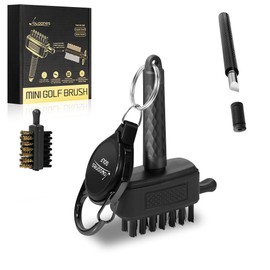 Joooones Golf Club Cleaning Kit Durable Mini Size Golf Club Brush and Sharpener Clean without leaving marks Fit for Multiple Situations Golf Club Bag Accessories Golf gift for Men Women(Sharpener Set)
