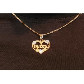 DGL Brazilian Gold-Filled Mama Heart Pendant