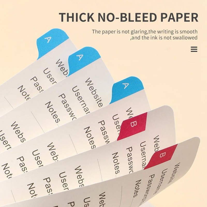 Cikoopul Password Keeper Book with Alphabetical Tabs for Seniors, Password