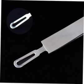 Healeved 1pc Stainless Steel Eyebrow Clip Eyelash Tweezers Eyebrow Clip Tweezers Silver