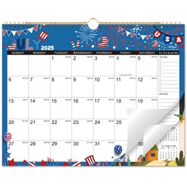 Wall Calendar 2025-2026 - 2025-2026 Calendar Wall, July 2025 - December 2026, 14.8" x 11.6", 2025-2026 Wall Calendar 18-Month with Twin-Wire Binding, Hanging Hook - 12 Different Themes