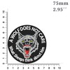 " sooo much" Smiley Sew-On / Iron-On Biker Patch for