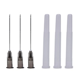 Generic 100 Pack Sterile Disposable Injection Needle with Cap for Scientific and Industrial Dispensing Needle Accessories (22G X 1.5in)