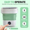 Portable Washing Machine,12L Mini Washer with Foldable Design, Has 3