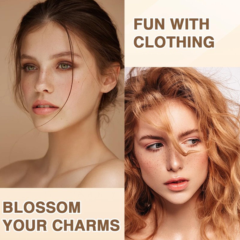 Landrain Freckles Pen, Waterproof Freckles Pen, Natural Look, Soft Feather