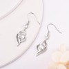 Silver Drop Earrings for Women, Sterling Silver Dangle Earrings with