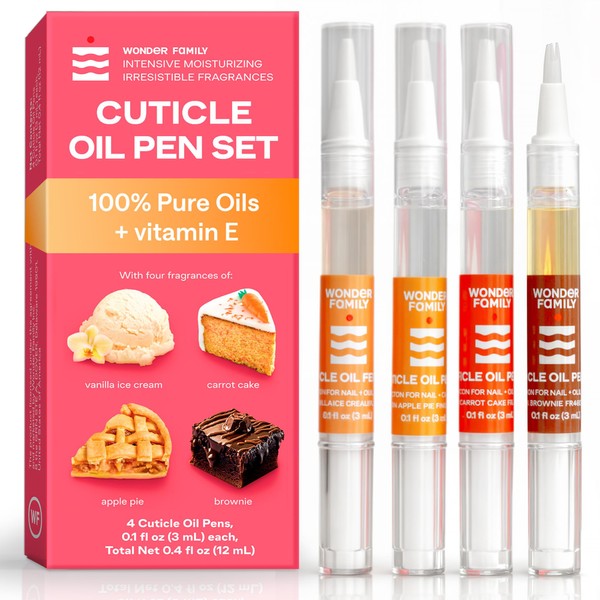 WONDER FAMILY Cuticle Oil Pen 4-Pack C Nail Growth Oil