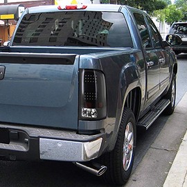 Spec-D Tuning for Gmc Sierra 1500/2500/3500 Black Led Tail Lights