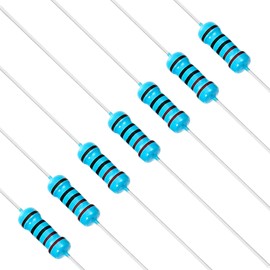 Chanzon 100pcs 1/2W (0.5W) 220 Ω ohm Metal Film Fixed Resistor 0.01 ±1% Tolerance 220R MF Through Hole Resistors Current Limiting Rohs Certificated