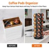 Rixordd 360° Spinning Coffee Pod Carousel Stand | Holds 35