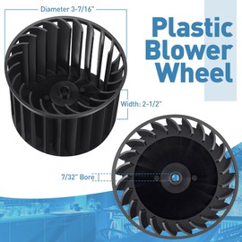 Ceoighe Bathroom Exhaust Fan Motor, S97009796 Fan Blower Assembly Compatible with Nutone Broan Bulb Ceiling Heater, 70 CFM 120V (2 Pcs)