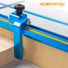POWERTEC 71131 Aluminum Double T-Track Fence Cap Kit, Right to