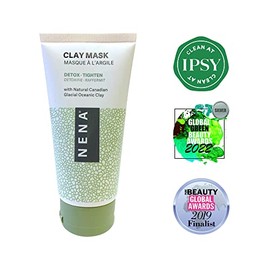 NENA Glacial Clay Mask | Detoxifying, Pore Refining, Anti-Acne, Sebum Control Face & Body Mask, Natural Clay Mask with 99% Glacial Clay