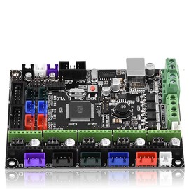 3D Printer GenL V1.0 Controller Board, Integrated Mainboard Motherboard Compatible with Ramps1.4, Supports TMC2100 8825 Driver, LCD2004 LCD12864 TFT28 TFT32