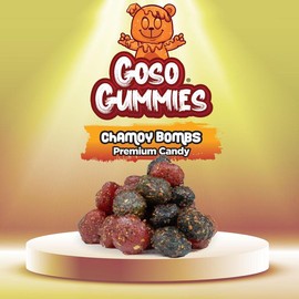 Goso Gummies Spicy Chamoy Viral Gusher Bombs – 6oz Bag of Tangy, Chewy Candy Snack | Bold Spicy Chamoy Flavor Explosion for Kids, Teens & Adults