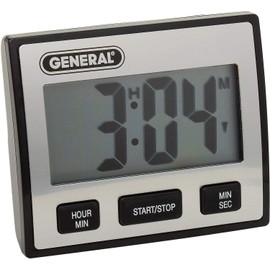 General Tools TI110 LCD Timer, Waterproof with Jumbo Display, 3x3