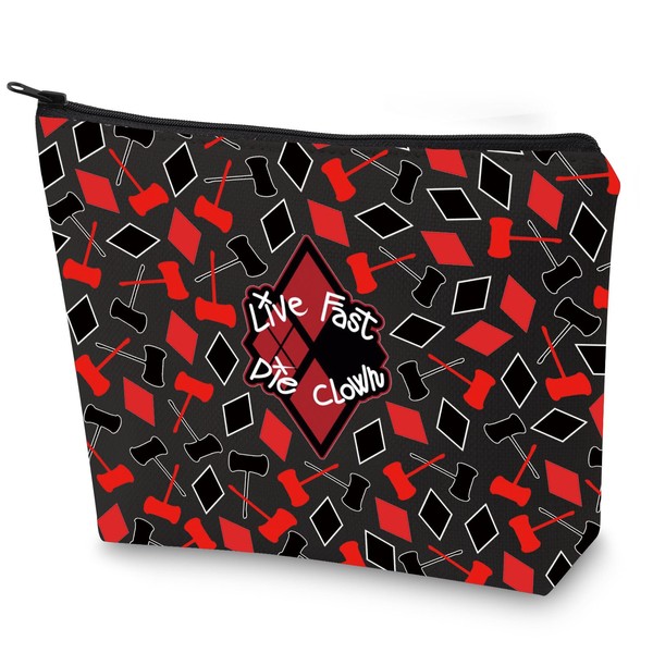 WZMPA Harley Joker Cosmetic Bag Harley Fans Gift Live Fast