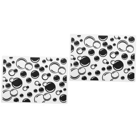 Operitacx 2pcs Embossing Stencil for Card Making Plastic Embossing Folders Stencil Folders