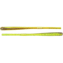 4.5" Finesse Worm-Chartreuse/Brown-10CT