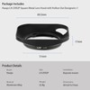Haoge LH-ZV02P Bayonet Metal Lens Hood for Carl Zeiss Biogon