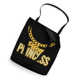 Pisces Princess Zodiac Sign With Golden Chain Necklace Women Tote Bag