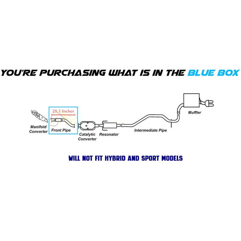Exhaust Front Pipe Compatible for 2010-2012 Ford Fusion 2.5L |