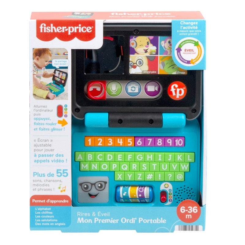 Fisher-Price Learning Fun Home Office Laptop - Electronic Educational Toy