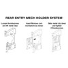 Suzo-Happ Arcade Coin Mech Holder with 2 Metal Clips -