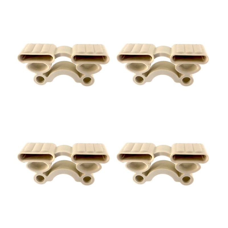Soluko - Kit 4 Supporti ammortizzati porta doghe da 38mm