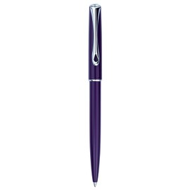 Traveller Ballpoint Pen Stainless Steel / Chrome Purple Medium 2-Piece Set