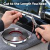 5M Silver Chrome Car Styling Trim Strip, 6-30 mm Width