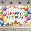 YUQIN Birthday Party Decoration, Background Banner Birthday, Anniversary Background Banner,