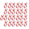 50PCS Ball Shaped Fishing Float Plastic White Red 2 Specifications