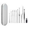 10 Pcs Set of Professional Ear Wash Tools, Washable Stainless