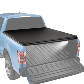 CARMOCAR Pickup Truck Bed Covers Replacement for Dodge Ram 1500 2500 3500 2009-2024 | 5.7FT Short Bed | Soft Roll-Up Tonneau Cover | Truck Bed Cover Accessories with Led Light w/o Rambox
