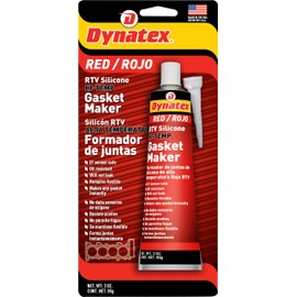 Dynatex 49202 Red High Temp RTV Silicone Gasket Maker, 85g, Excellent Oil and Water Resistance, Formed-in-Place Compound, Temperature Resistant up to 650°F, Ideal for High Temp Silicone Applications