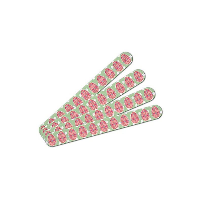 Cute Easter Egg Pink with Hearts Double-Sided Nail File Emery