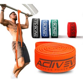 ActiveVikings® Pull-Up Fabric Fitness Bands, Perfect for Muscle Building and Crossfit Freeletics Calisthenics – Fitness Band, Pull-Up Bands, Resistance Bands