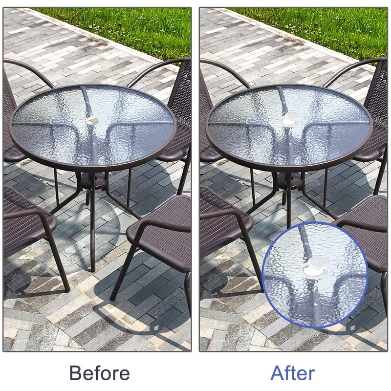 Bessy shop Table Top Umbrella Hole Ring and Cap Set