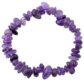 Earth Story 7.5" Freeform Chip Amethyst AB Bracelet