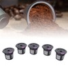 5pcs Household Refillable Coffee Capsule Cup with Spoon Fit for
