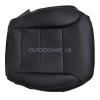 Soillar Driver Side Bottom Replacement Leather Seat Cover Black For