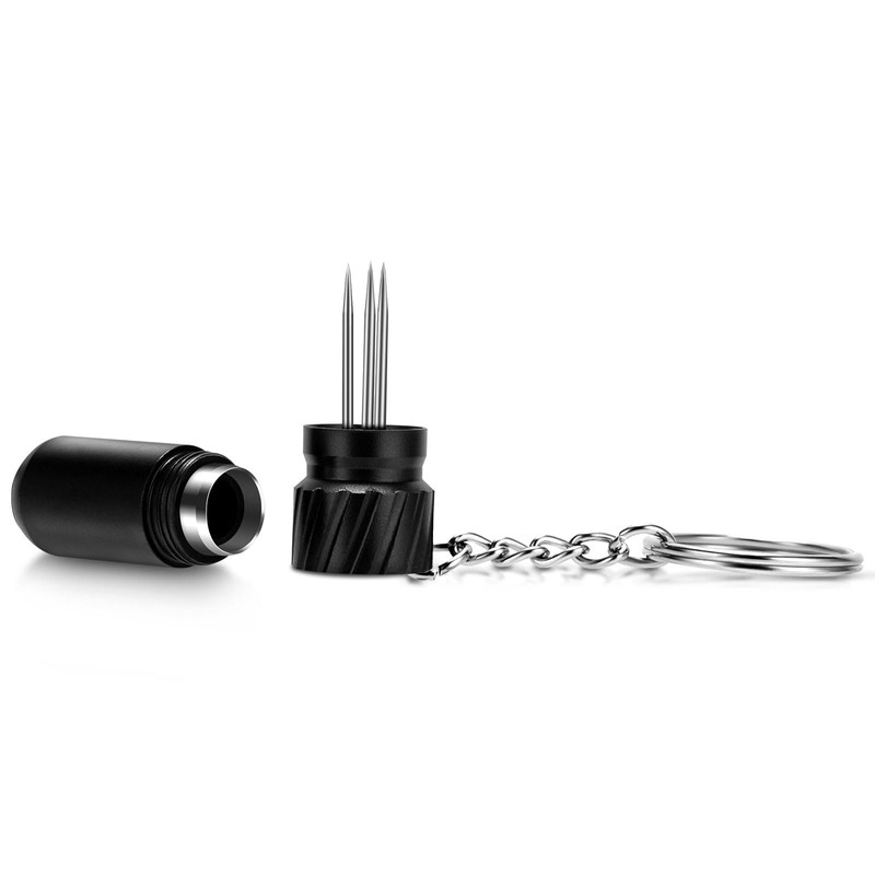 Demcigar Cigar Punch Cutter,Cigar Draw Enhancer 2-in-1 Stainless Steel Cigar