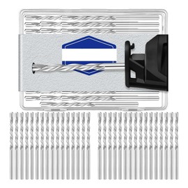 Geroosaty 50 Pcs Drywall Bit 1/8 Inch Spiral Saw Tip Cutting Bits Drywall Guide Point Cutting Bits Tools, for Use with Spiral Saw