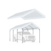 Rutile 12'x20' Carport Replacement Top Canopy Cover for Car Garage