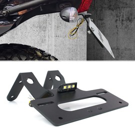 Xitomer Fender Eliminator Compatible with KLR650 2024 2023 2022 KLR650 2022-2024, License Plate Bracket Fit for KLR650 Accessories Tail Tidy with LED Light